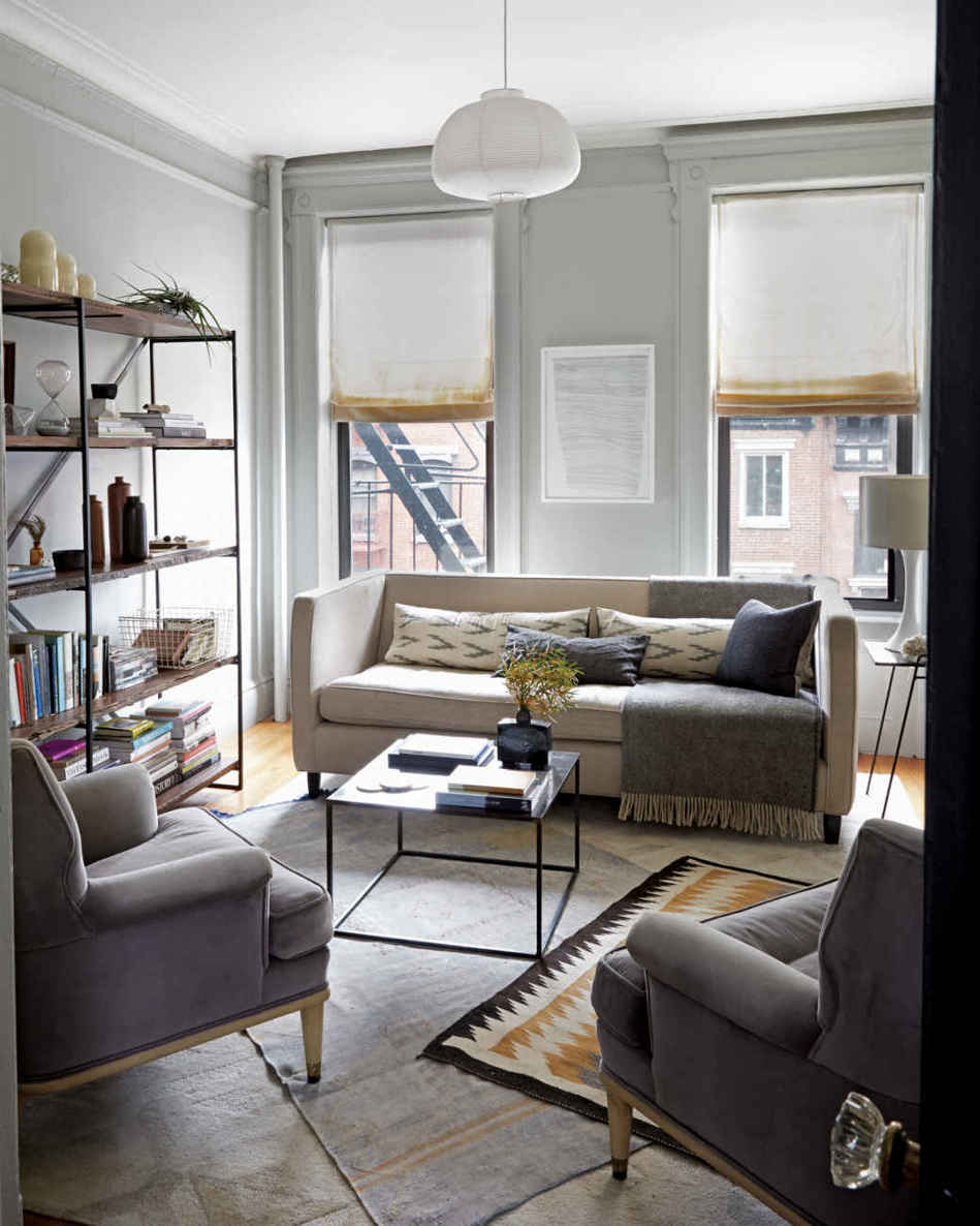NEXT LEVEL RUG LAYERING. The patterns on the rugs get bolder as the rug’s size gets smaller, so even with multiple colors and prints, this trio feels like one beautifully textural compilation.