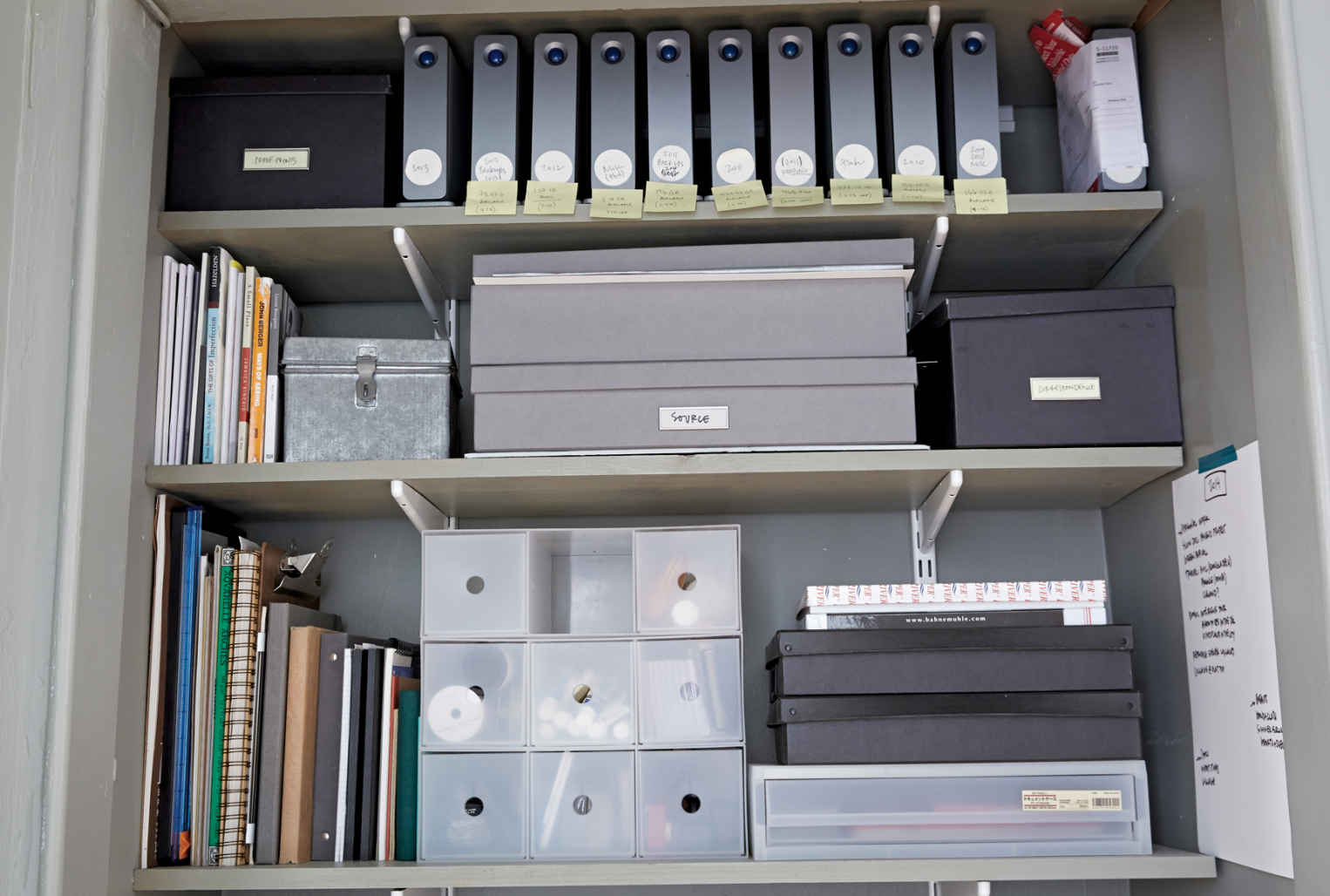 LABEL MASTER. As a photographer, Emily deals with large amounts of data stored across multiple hard drives. The key to her filing system? Labels! She names every hard drive and every file.