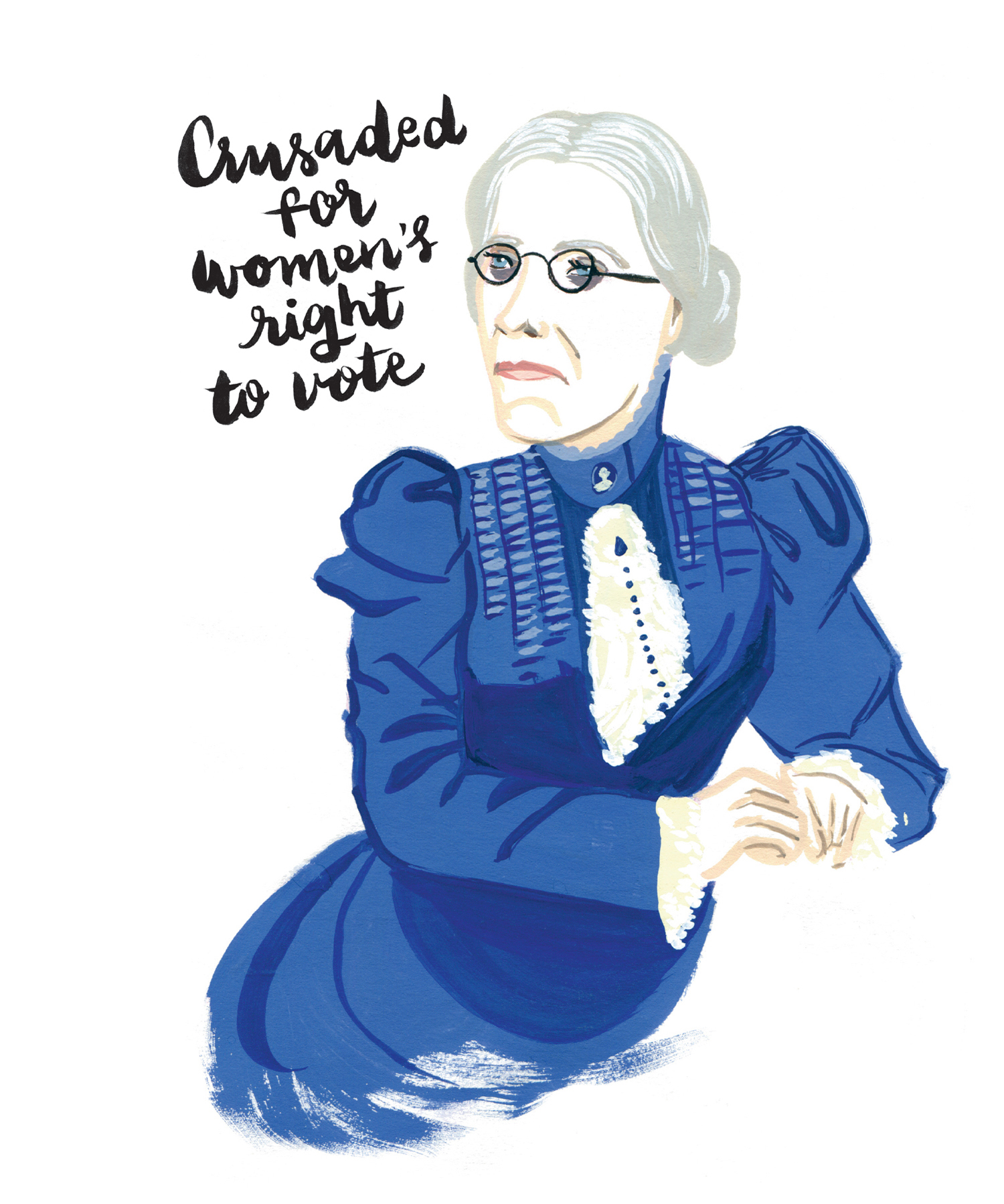 Crusaded for women’s right to vote