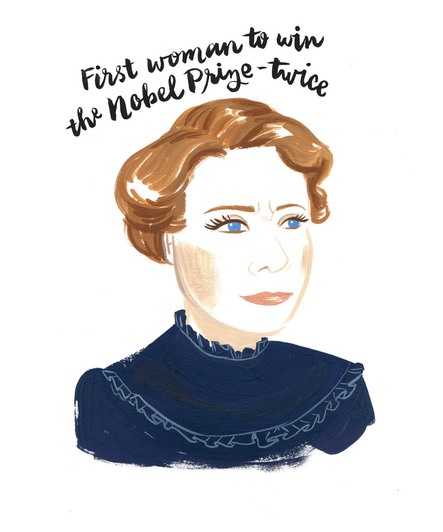 First woman to win the noble prize-twice