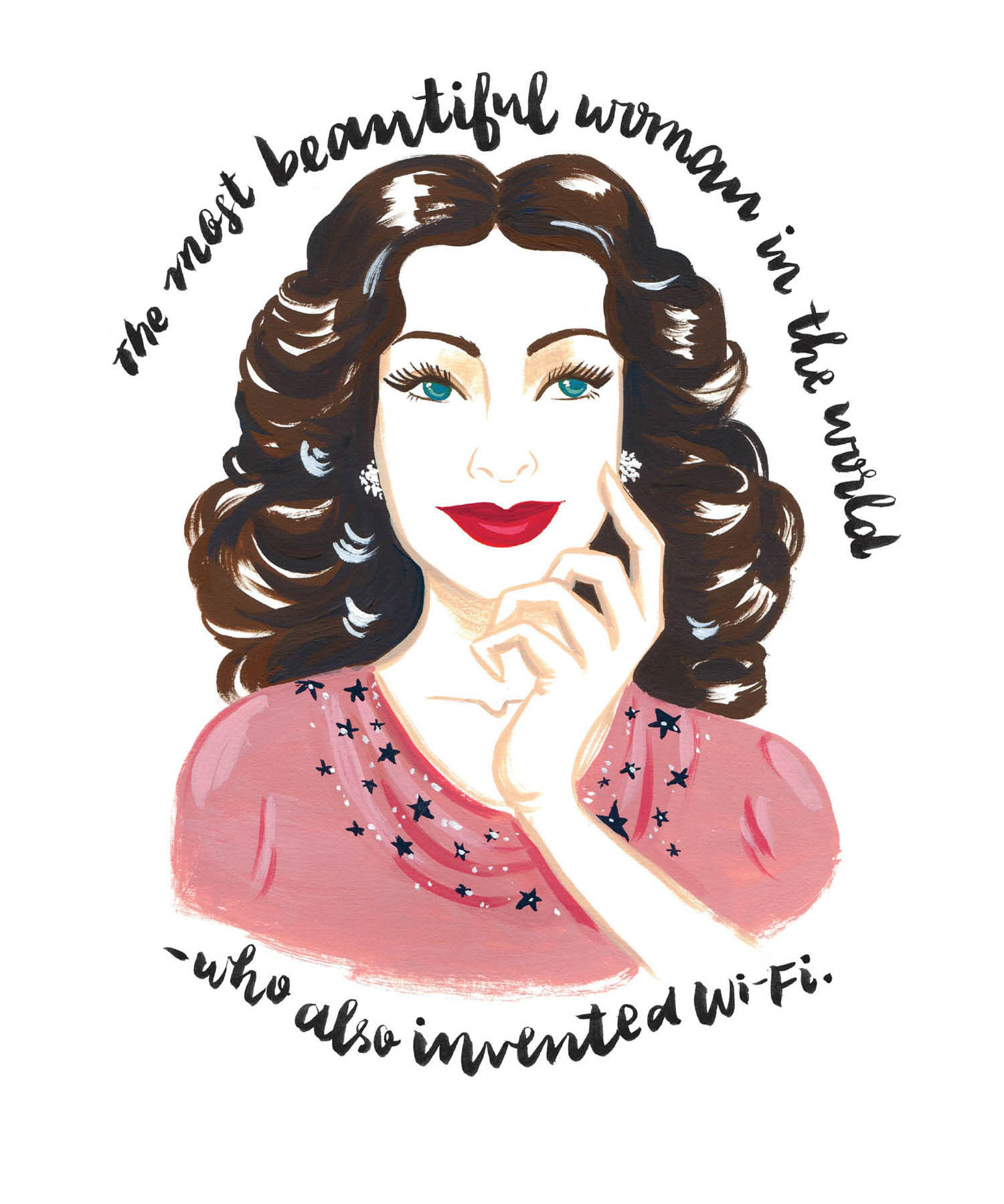 The most beautiful woman in the world -who also invented wi-Fi.