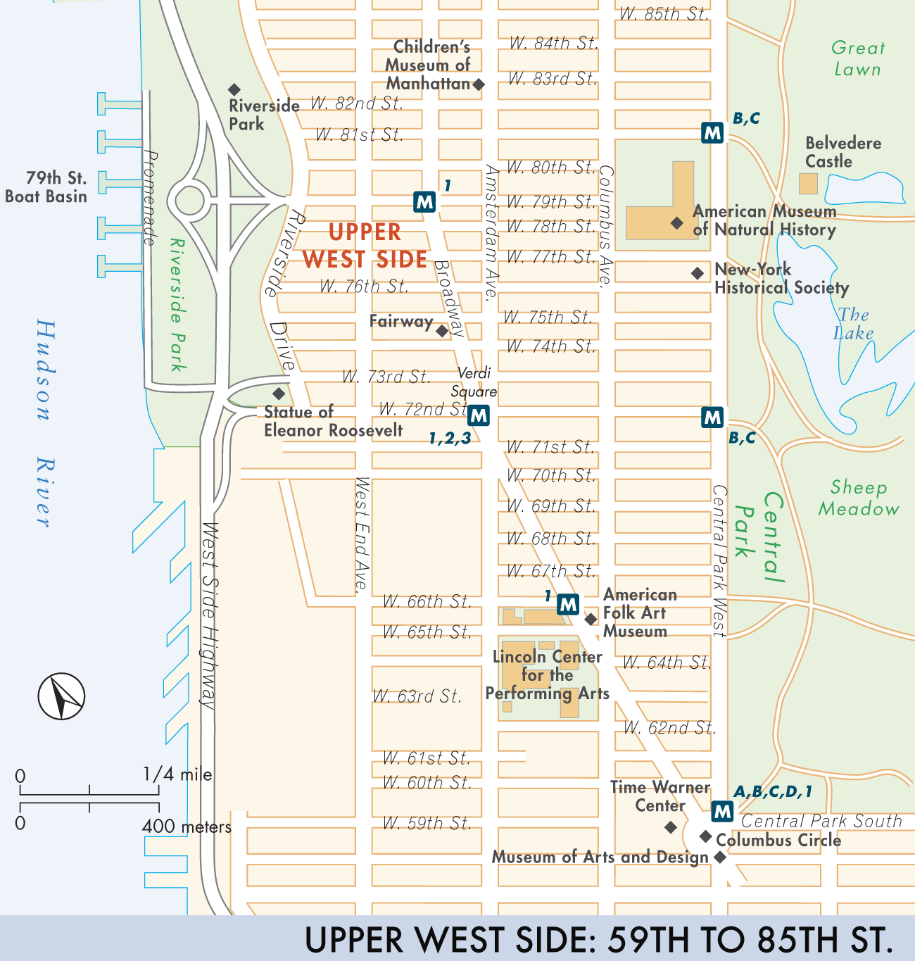 Upper West Side: 59th to 85th St.