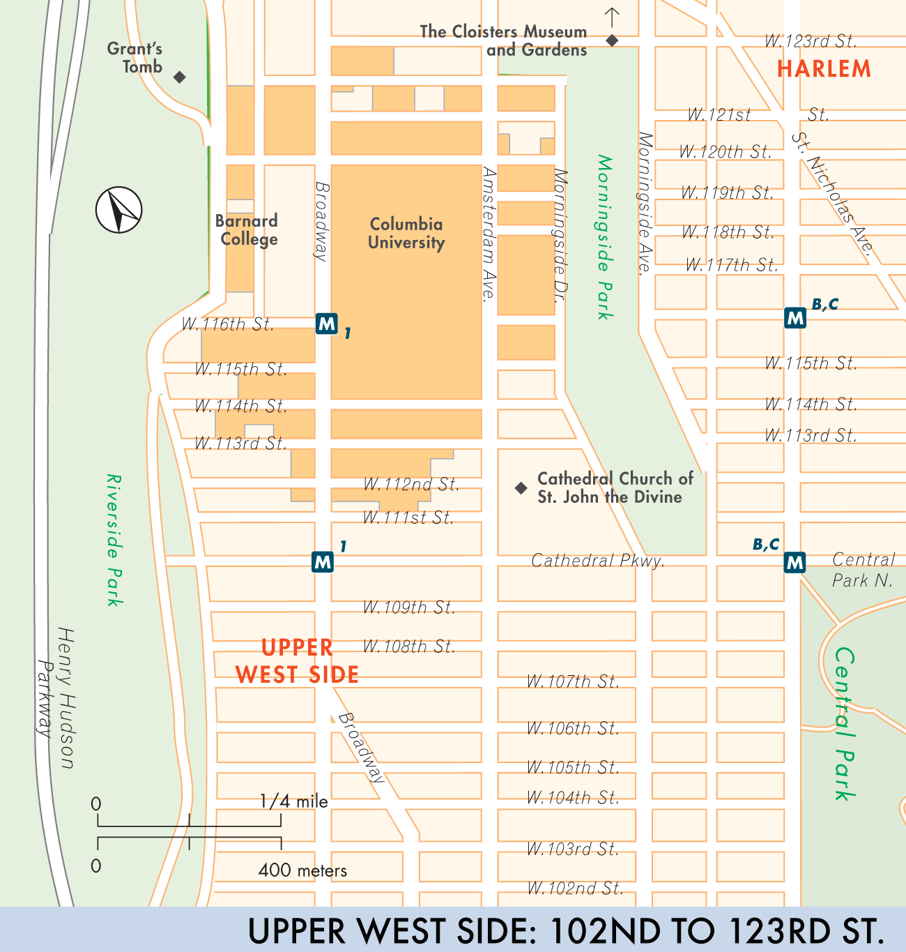 Upper West Side: 102nd to 123rd St.