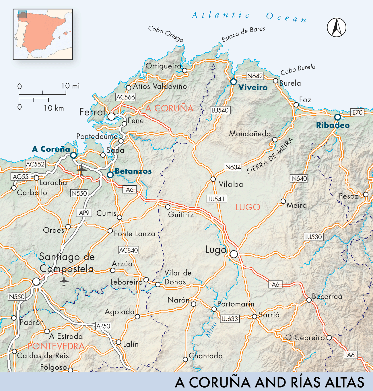 A Coru&ntilde;a and R&iacute;as Altas