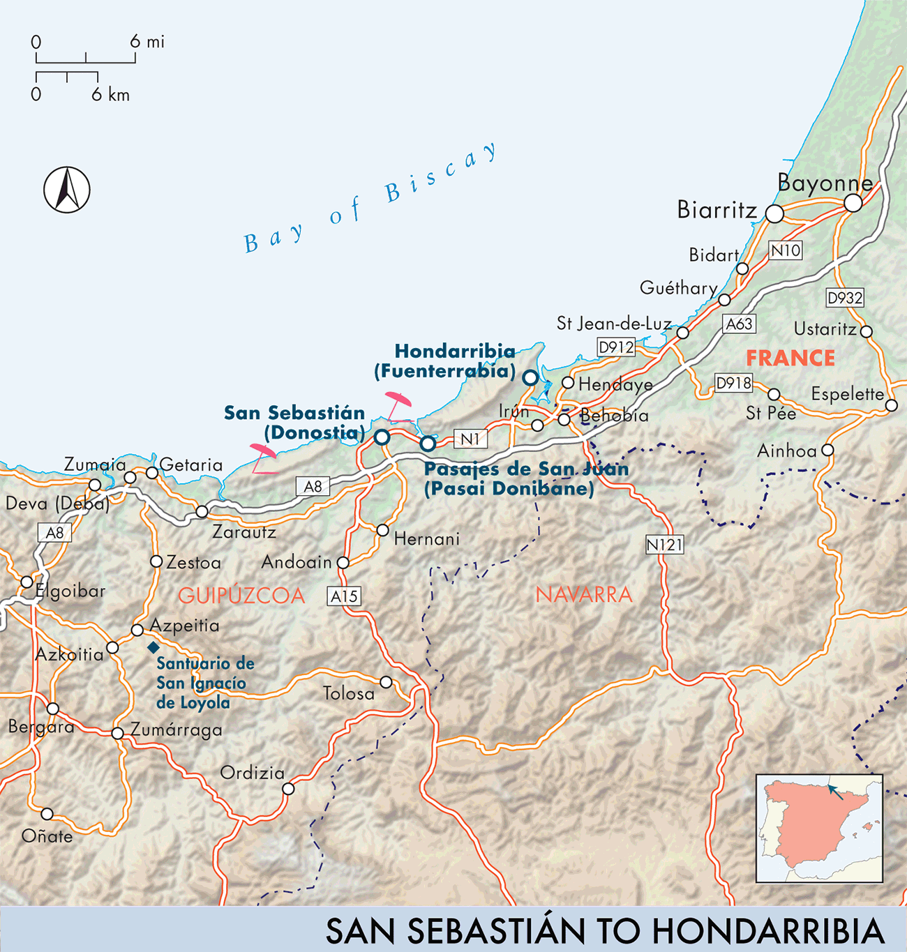 San Sebastián to Hondarribia